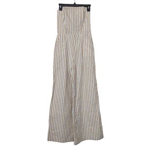 Women's NWT ALI & JAY strapless jumpsuit, white, size S